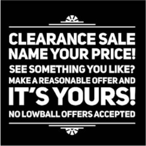 MAKE A RESPECTFUL OFFER!